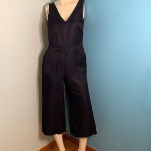 Banana Republic Cropped wide leg pants suit with tie back